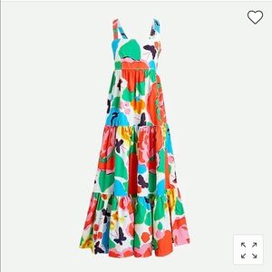 J. Crew Ratti Floral Maxi Dress Size 6 Cotton Poplin